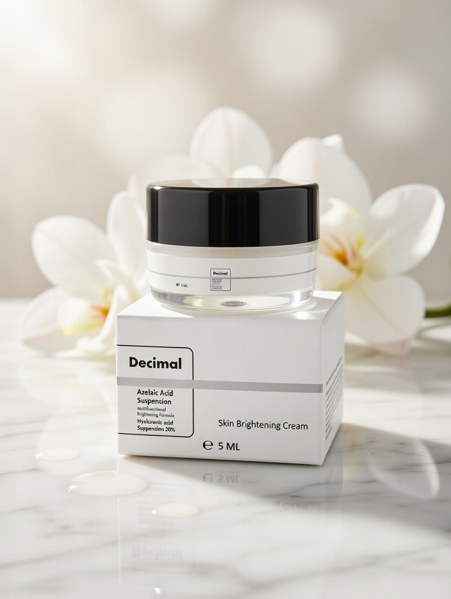 Free Sample 1 per Customer: Decimal Azelaic Acid 20% Skin Brightening Cream - 5ml Trial Size